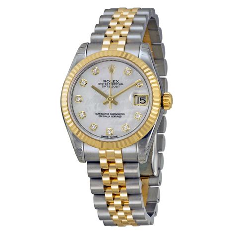 ladies rolex watch mother of pearl|rolex lady datejust yellow gold.